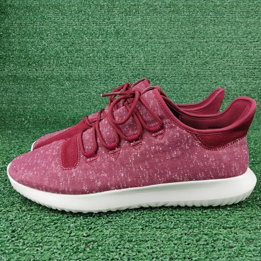 Adidas Sneakers Mens‎ 13 Burgundy Tubular Shadow BY3571 Melange Knit Low Top